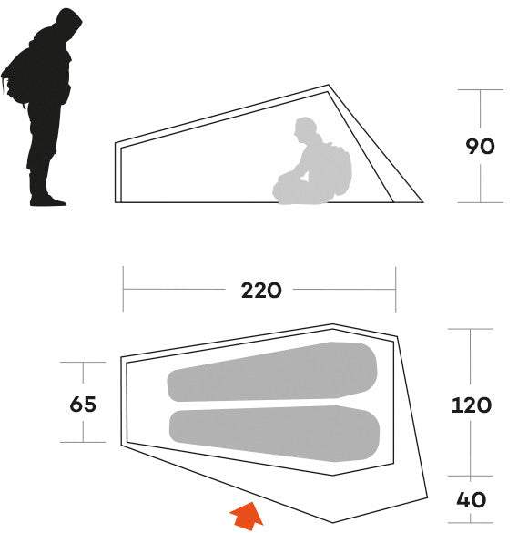 Tenda Piuma 2 elegante e moderna per interni accoglienti
