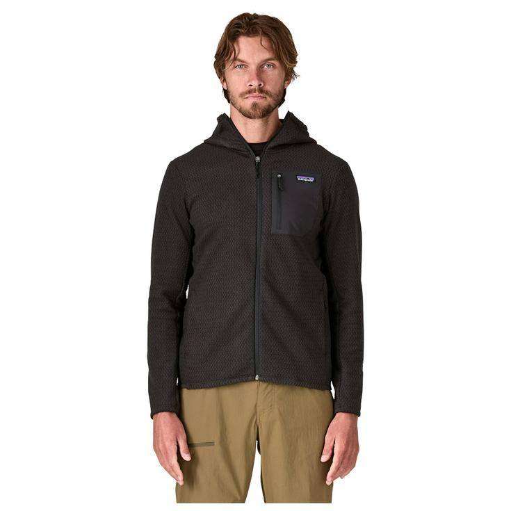 M's R1 Air Full-Zip Hoody lightweight breathable recycled polyester jacket with hood and zippered pockets