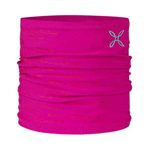 Ergo Necktube in pink polyester jersey for outdoor activities.