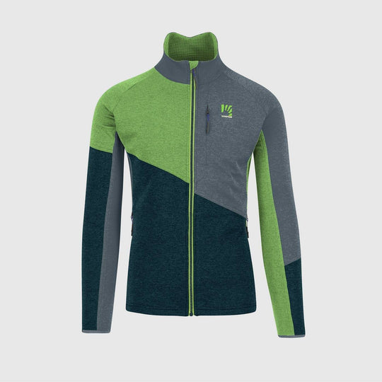 Federa Full-Zip Fleece - Midnight/Green Flash/Dark Slat - Blogside