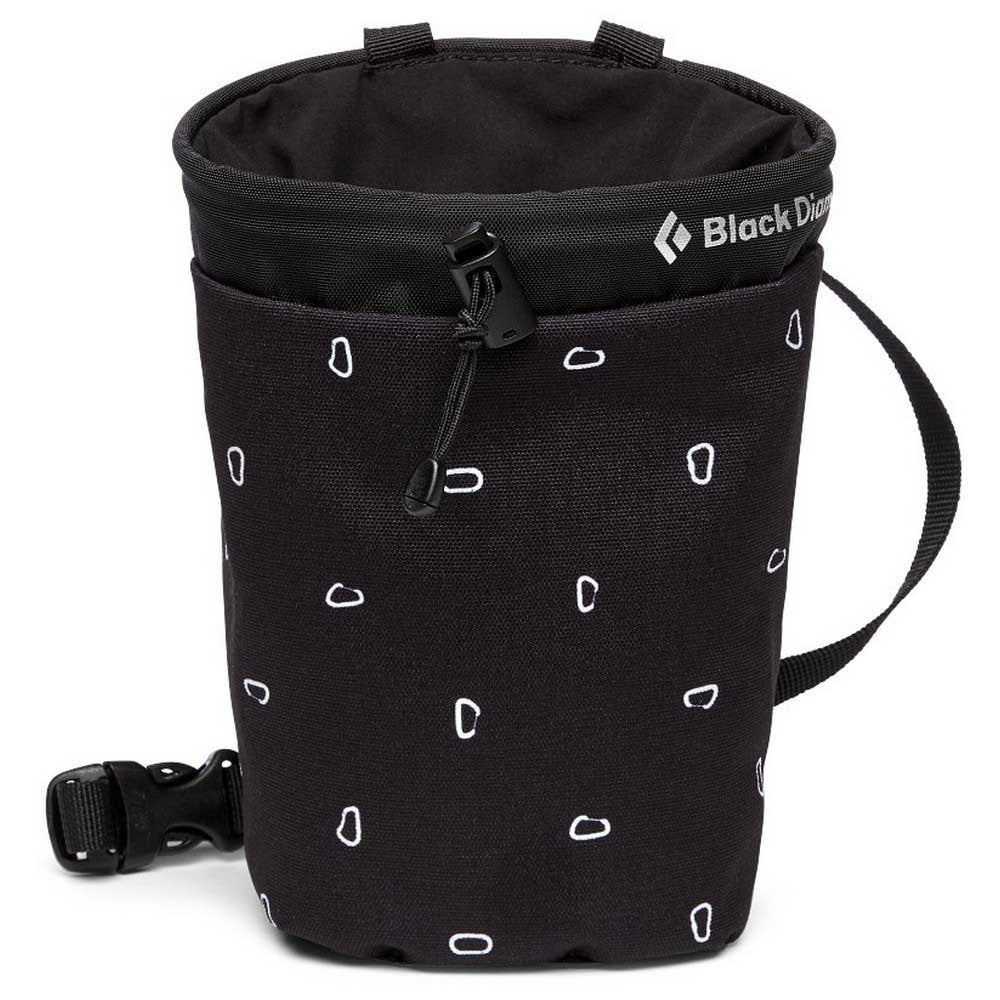 Gym Chalk Bag - Black Carabiner Print - Blogside
