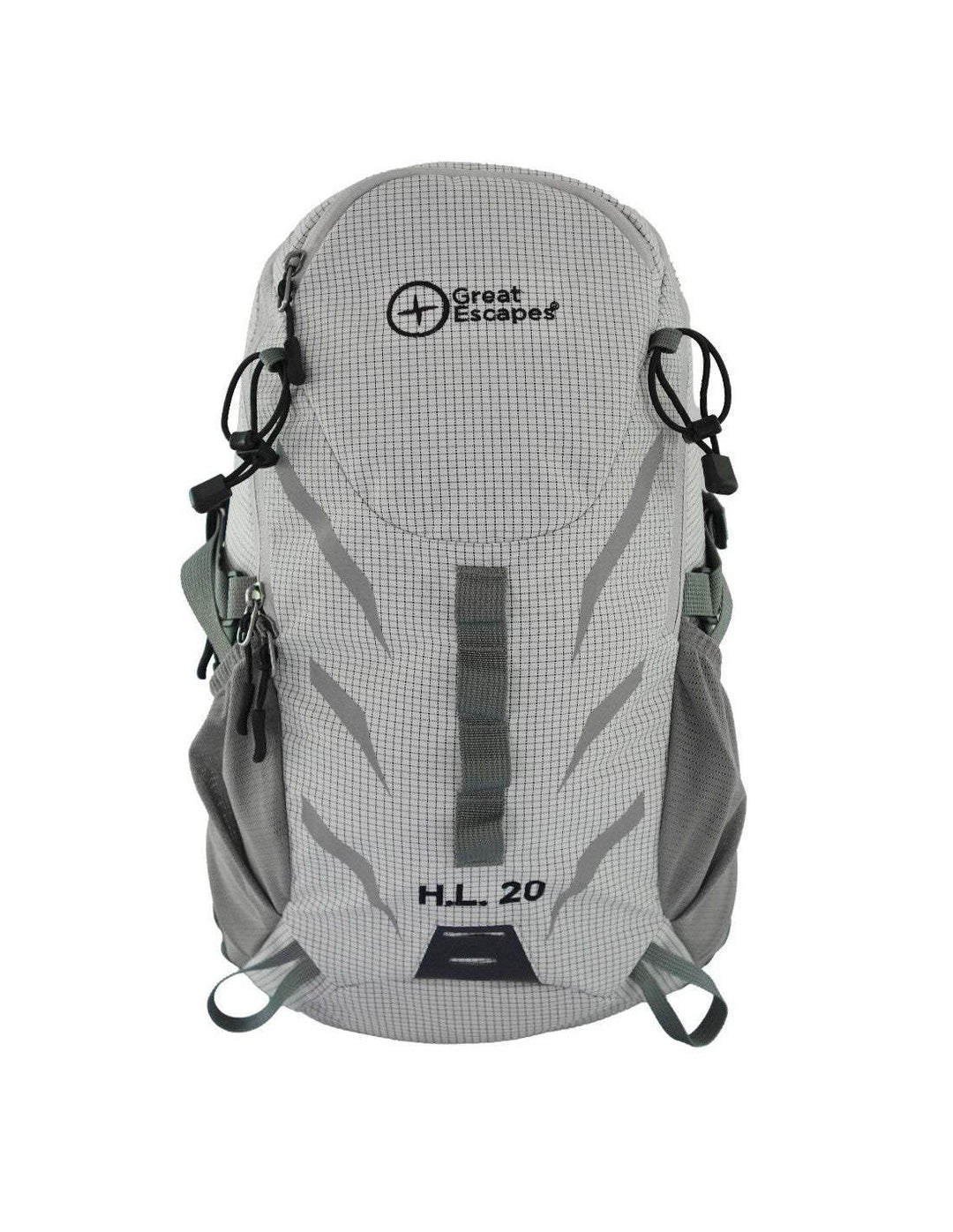 Zaino H.L. 20 ergonomico e leggero ideale per escursioni con tasche multiple e copri pioggia