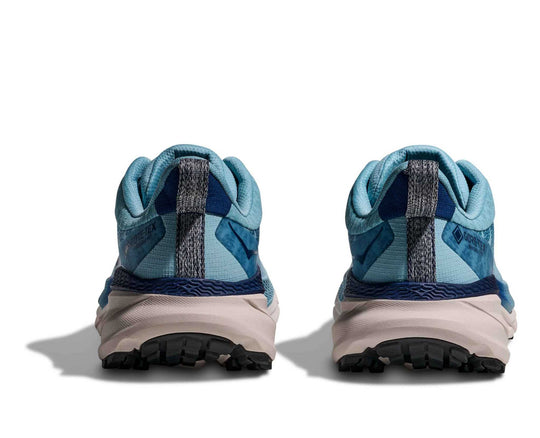 HOKA Challenger Atr 7 Gtx donna Raindrop/Grout, vista posteriore della coppia