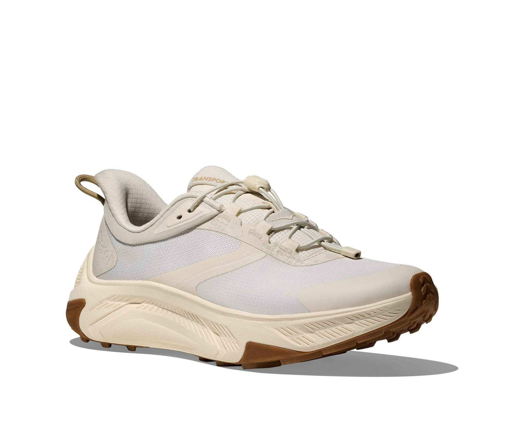 HOKA Transport 2 donna Alabaster/Alabaster, vista di tre quarti frontale