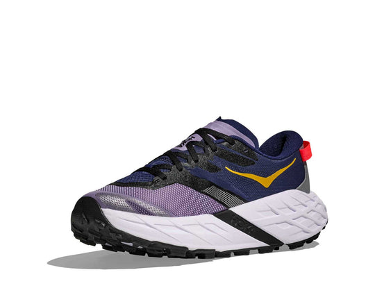 HOKA Speedgoat 7 donna Berry Jam/Starlight Glow, vista di tre quarti dal lato interno