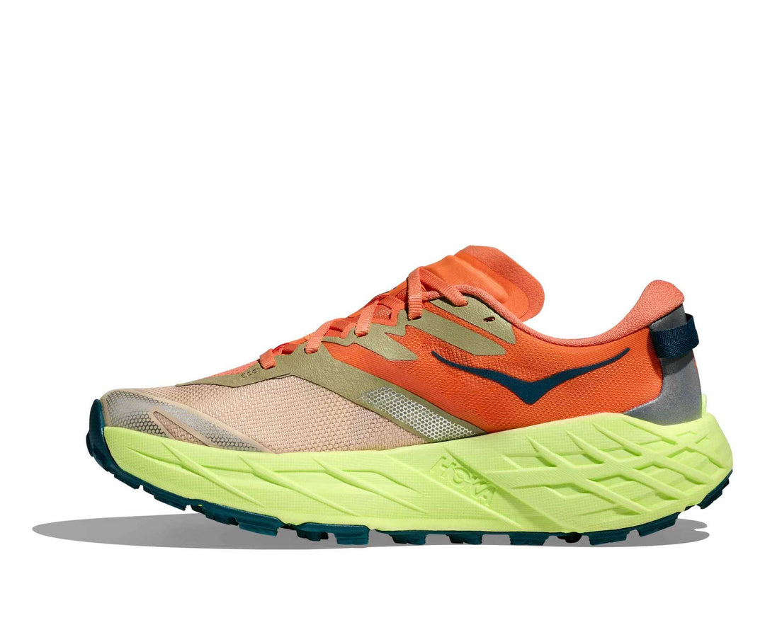 HOKA Speedgoat 7 donna Persimmon/Neon Yuzu, vista laterale interna