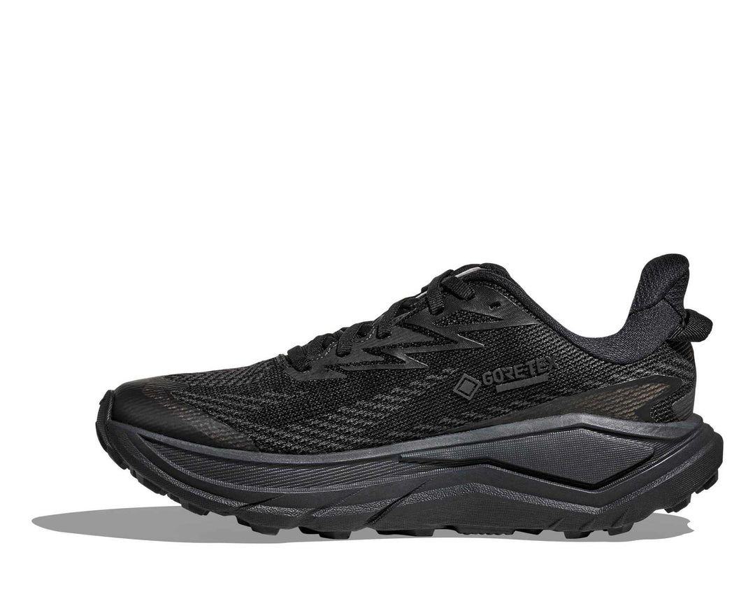 HOKA Challenger 8 Gtx donna Black/Carbon Black, vista laterale interna