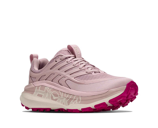 HOKA Stinson 8 donna Pink Opal/Alabaster, vista di tre quarti frontale