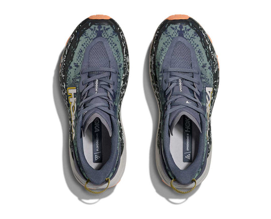HOKA Speedgoat 6 donna Grey Skies/Cosmic Grey, vista dall’alto della coppia