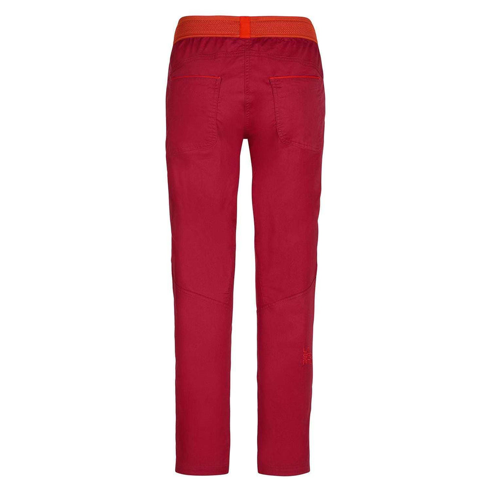 Slim fit Itaca Pant W climbing pants made of 98% organic cotton with elastic waistband and four pockets