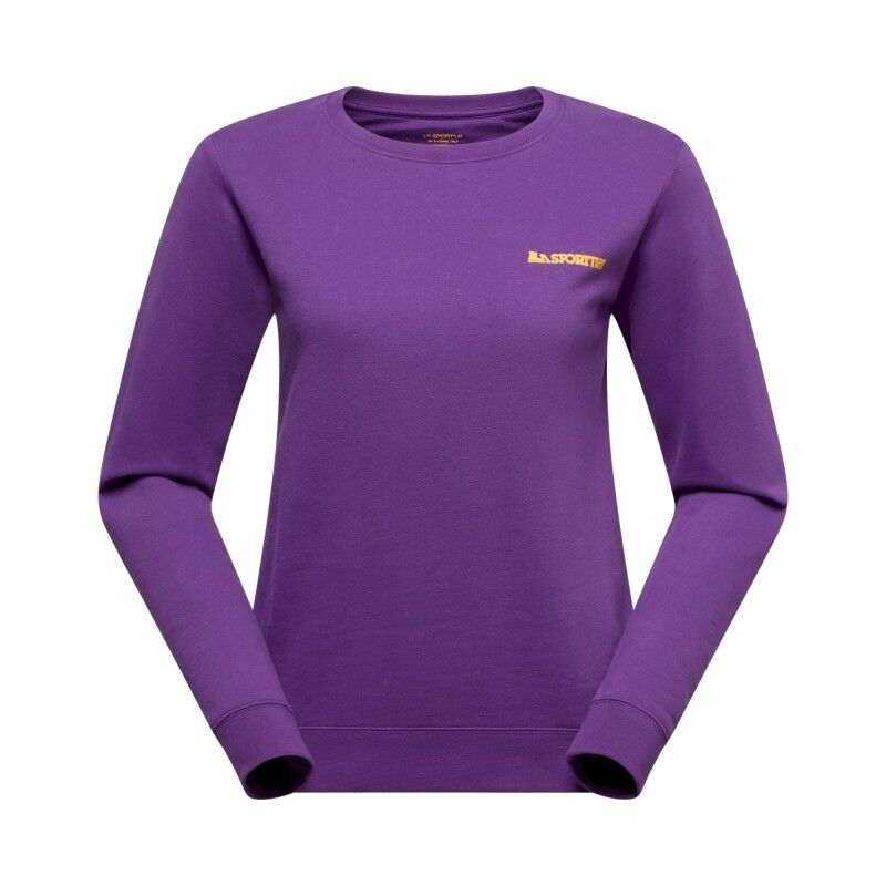 Felpa da donna Climbing On The Moon in cotone morbido con grafica climbing originale
