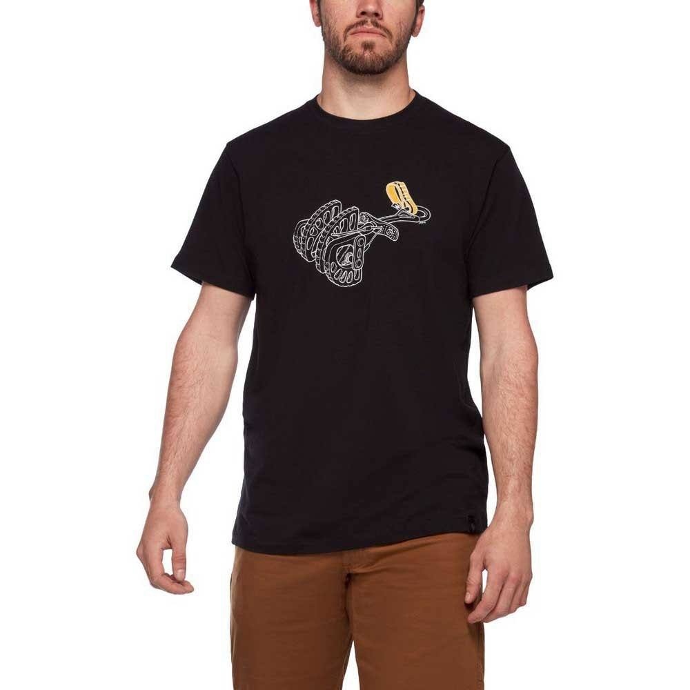 Organic cotton BD Cam SS Tee with climbing protection motif.