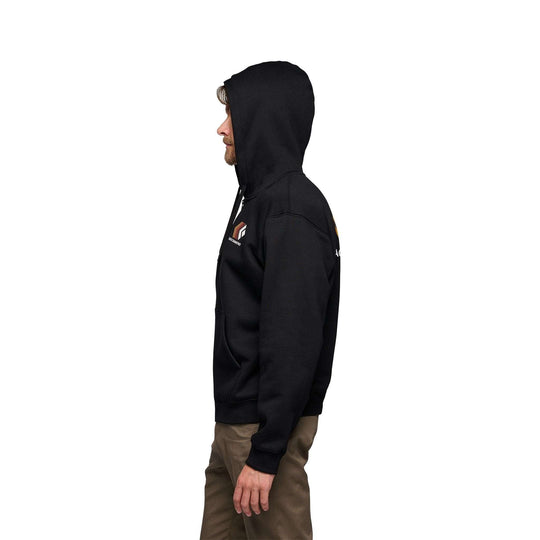 M Faded Full Zip Hoody - Black - Blogside