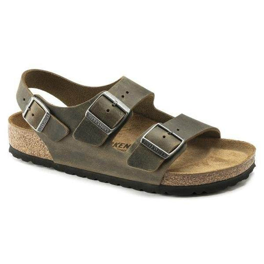 Milano Khaki Oiled Leather, Calzata Stretta - Bshop