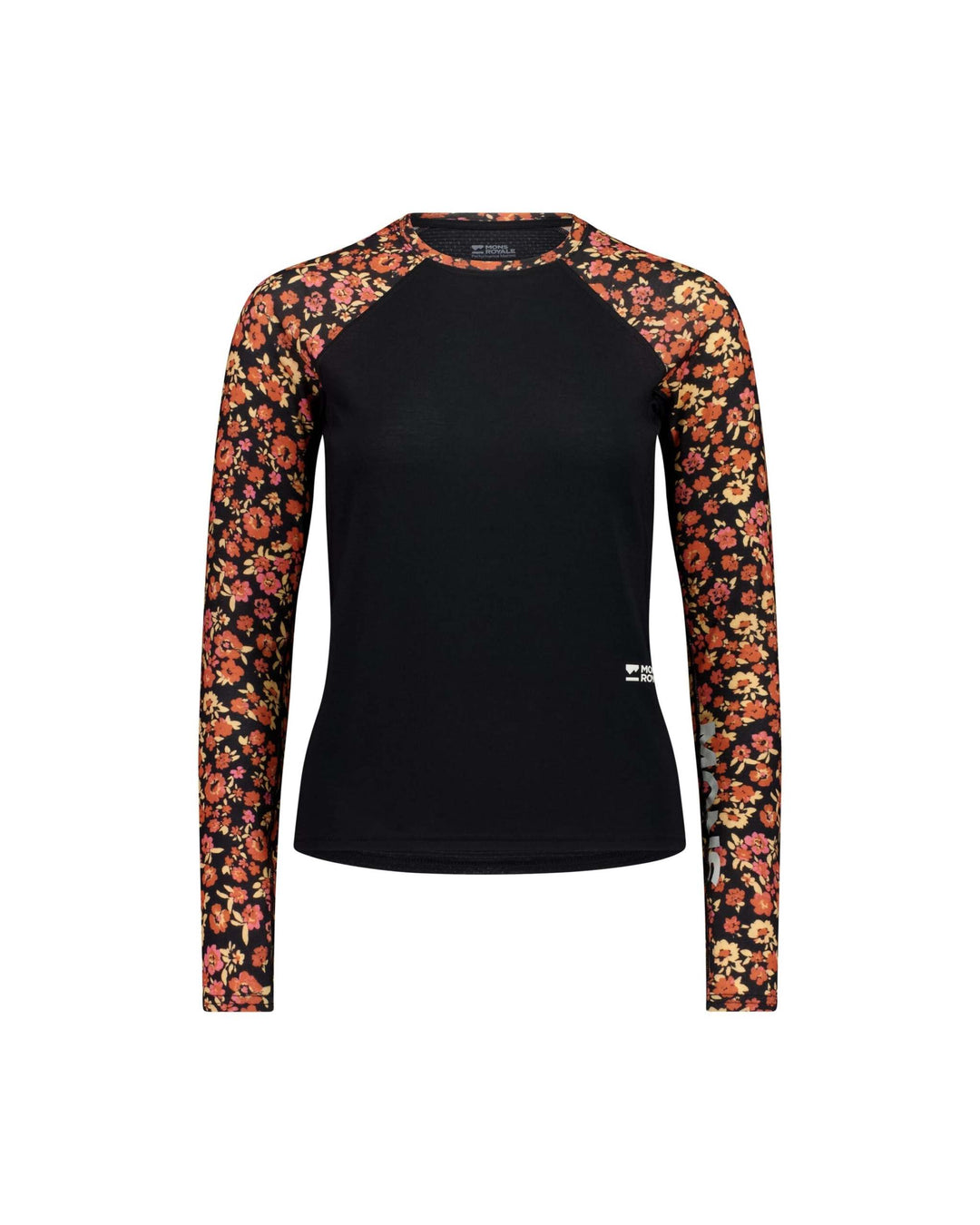 Mons Royale Bella Merino Long Sleeve donna - Ditzy Camo/Black - 4