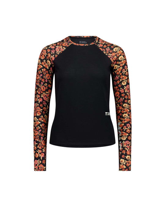 Mons Royale Bella Merino Long Sleeve donna - Ditzy Camo/Black - 4