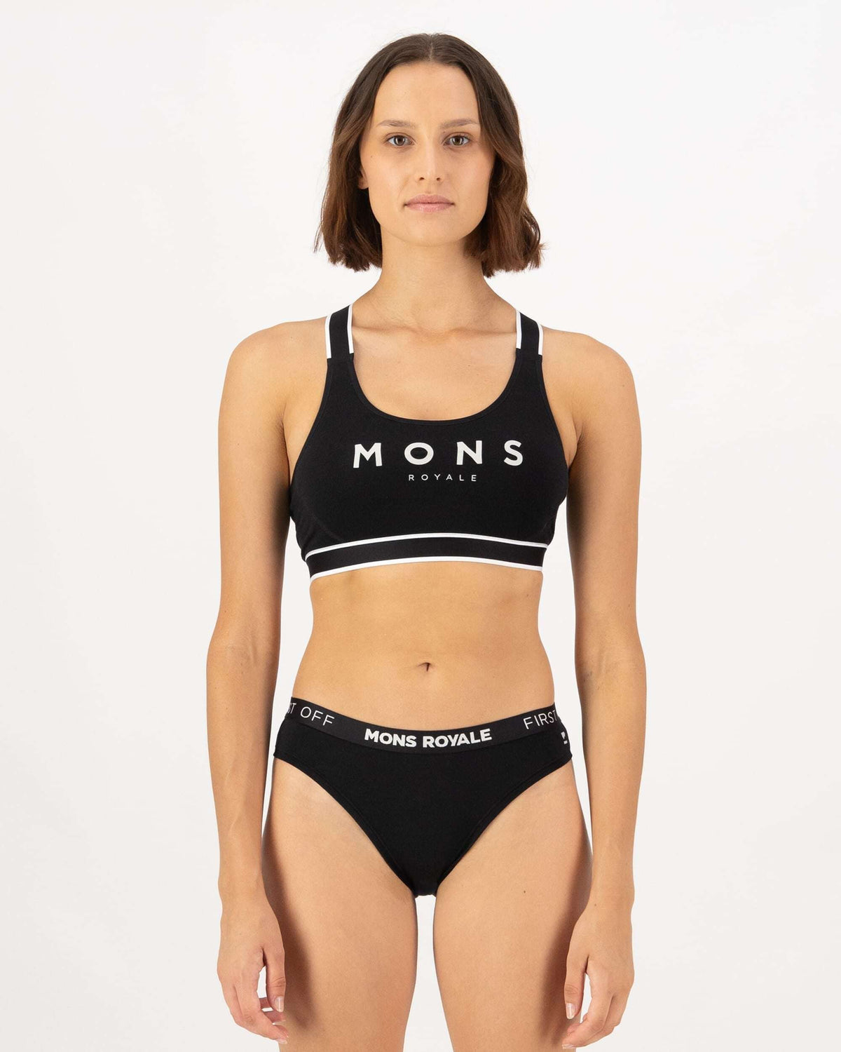 Stella Merino X-Back Bra - Black | Women's Underwear - 1
