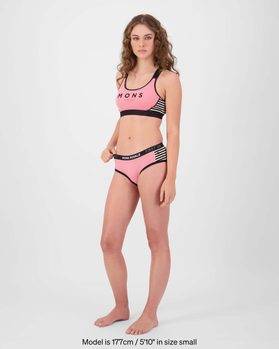 Stella Merino X-Back Bra - Flamingo / MR Stripe | Women&