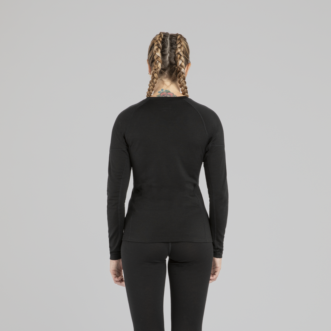 Montura Merino Concept Maglia Woman MMGX01W Black, indossata retro