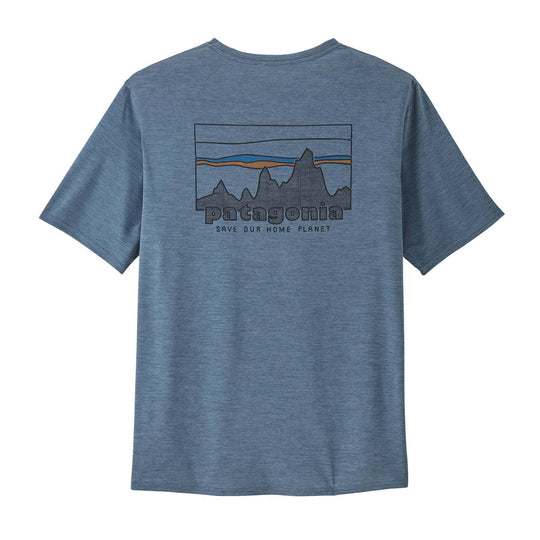 M's Cap Cool Daily Graphic Shirt - 73 Skyline: Utility Blue X-Dye - Blogside