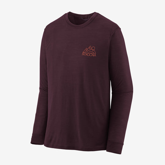 M's L/S Cap Cool Merino Graphic Shirt - Z'S And S'S: Obsidian Plum - Blogside