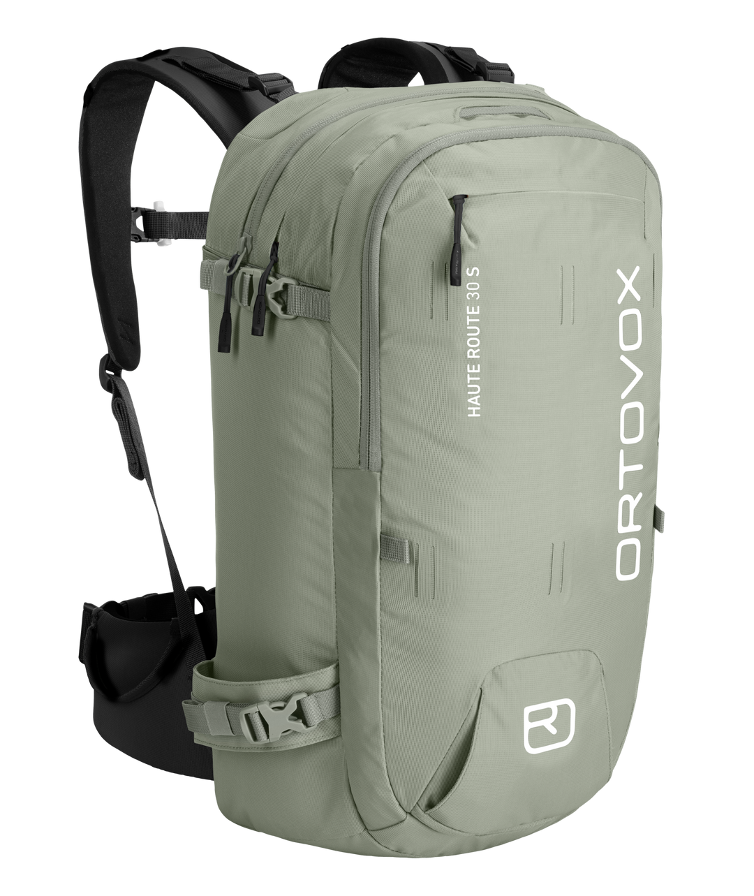 Ortovox Haute Route 30 S Green Sage, vista frontale a tre quarti