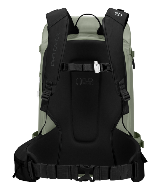 Ortovox Haute Route 30 S Green Sage, schienale e spallacci