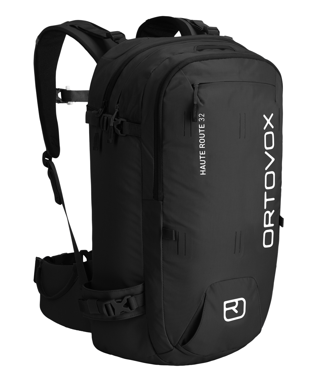 Ortovox Haute Route 32 Black Raven, vista frontale a tre quarti