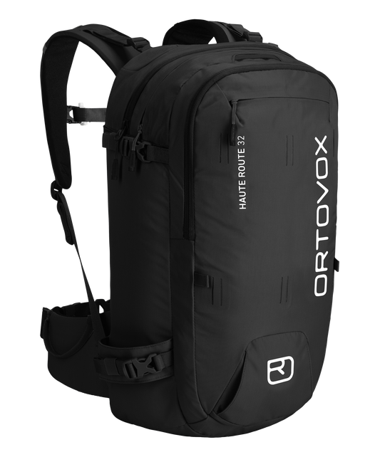 Ortovox Haute Route 32 Black Raven, vista frontale a tre quarti