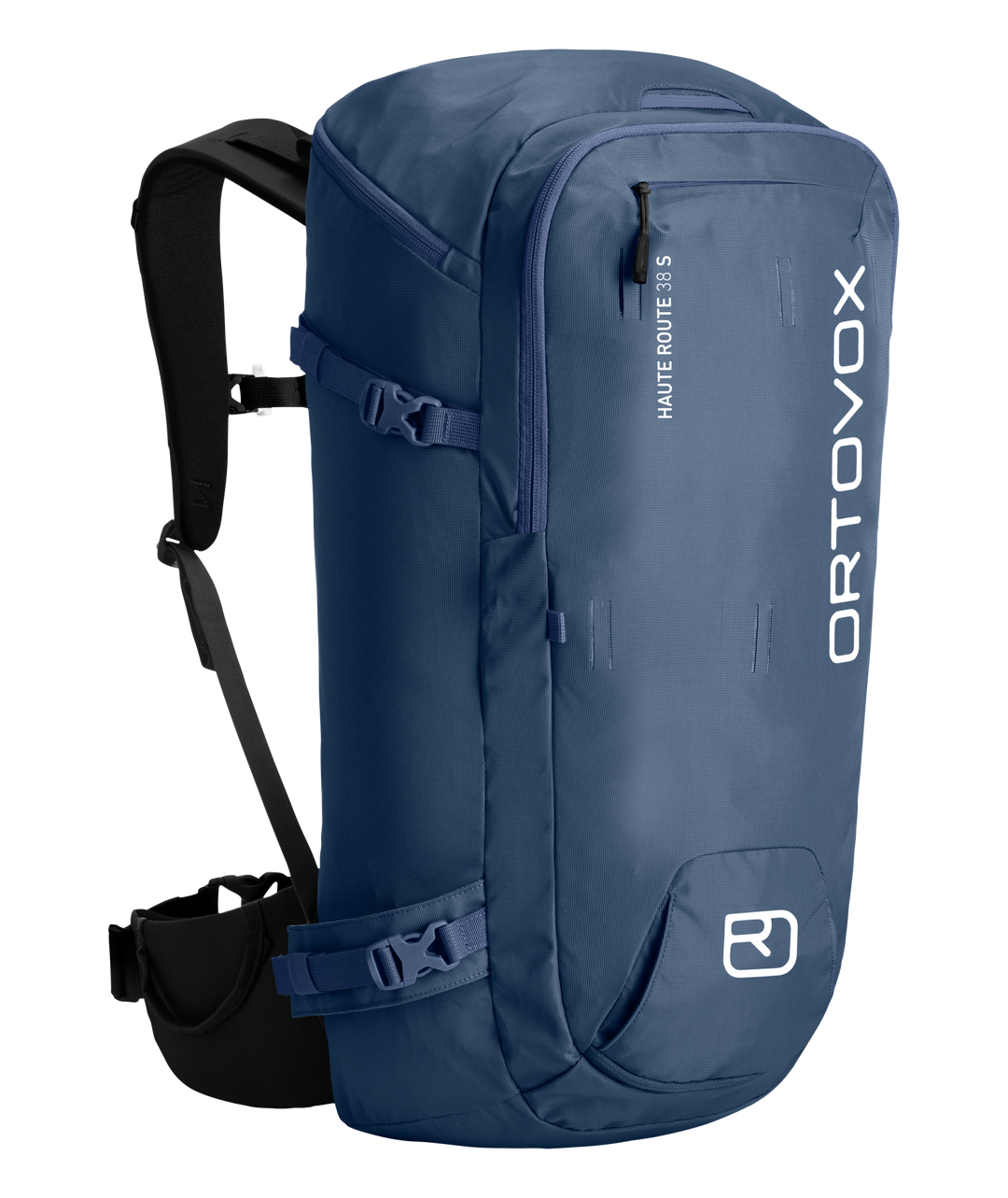 Ortovox Haute Route 38 S Blue Nunatak, vista frontale a tre quarti