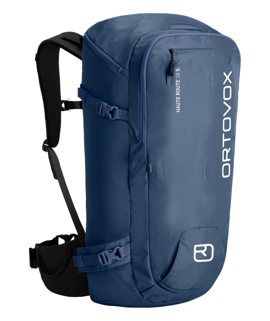 Ortovox Haute Route 38 S Blue Nunatak, vista frontale a tre quarti