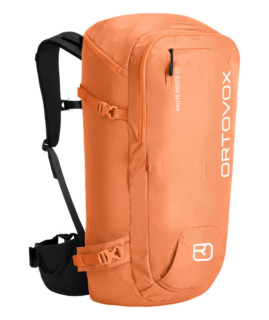 Ortovox Haute Route 40 Faded Tangerine, vista frontale a tre quarti
