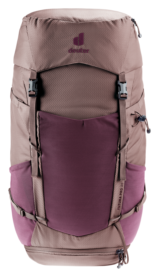 Deuter Futura Pro 38 SL Cassis/Ashrose, frontale