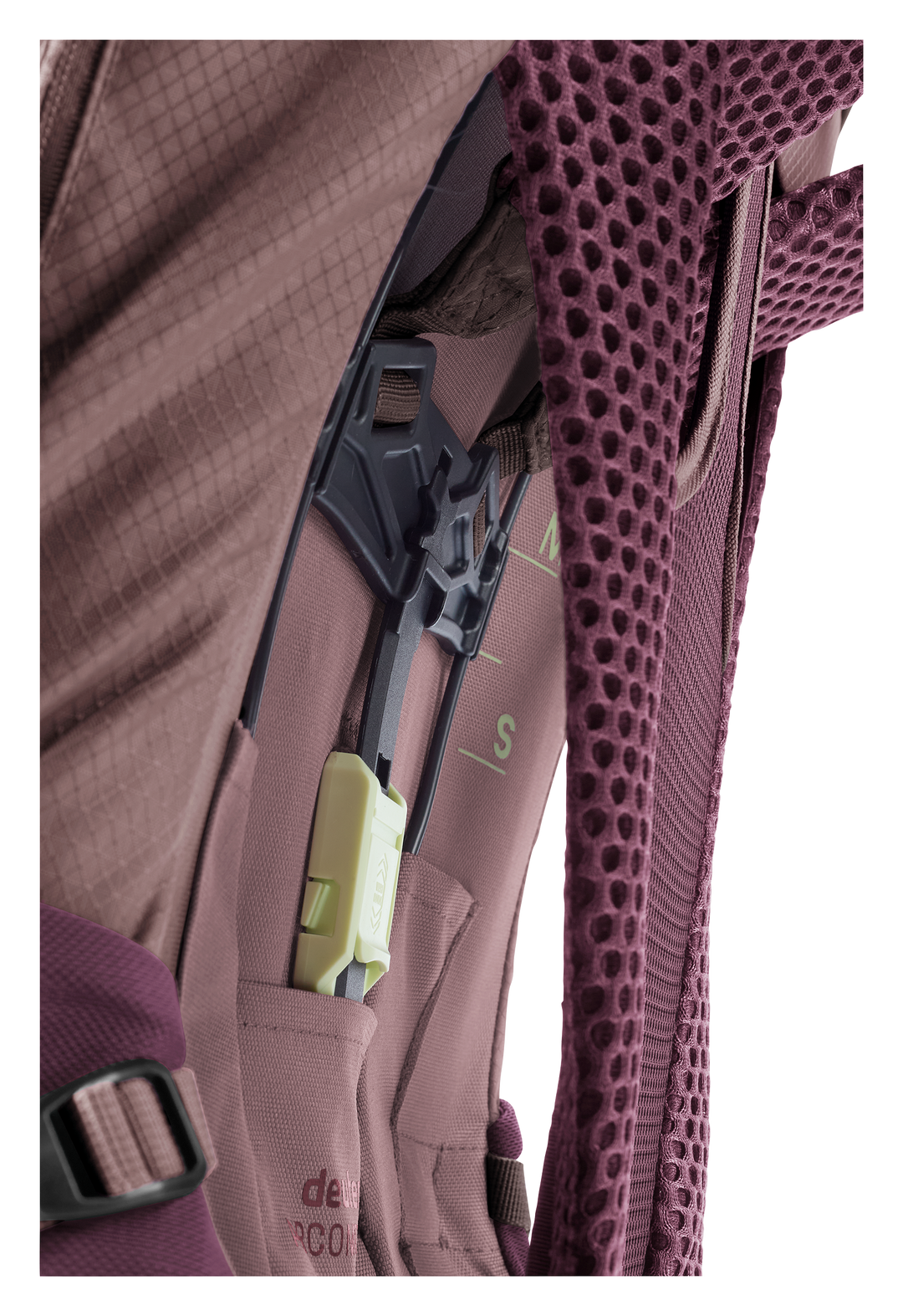 Deuter Futura Pro 38 SL Cassis/Ashrose, dettaglio regolazione VariClick