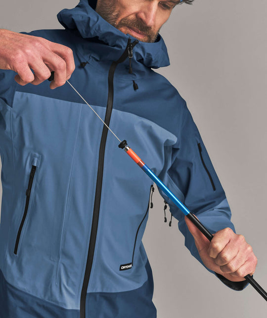 Ortovox Probe 240 - Silver, dettaglio del sistema di tensionamento PFA
