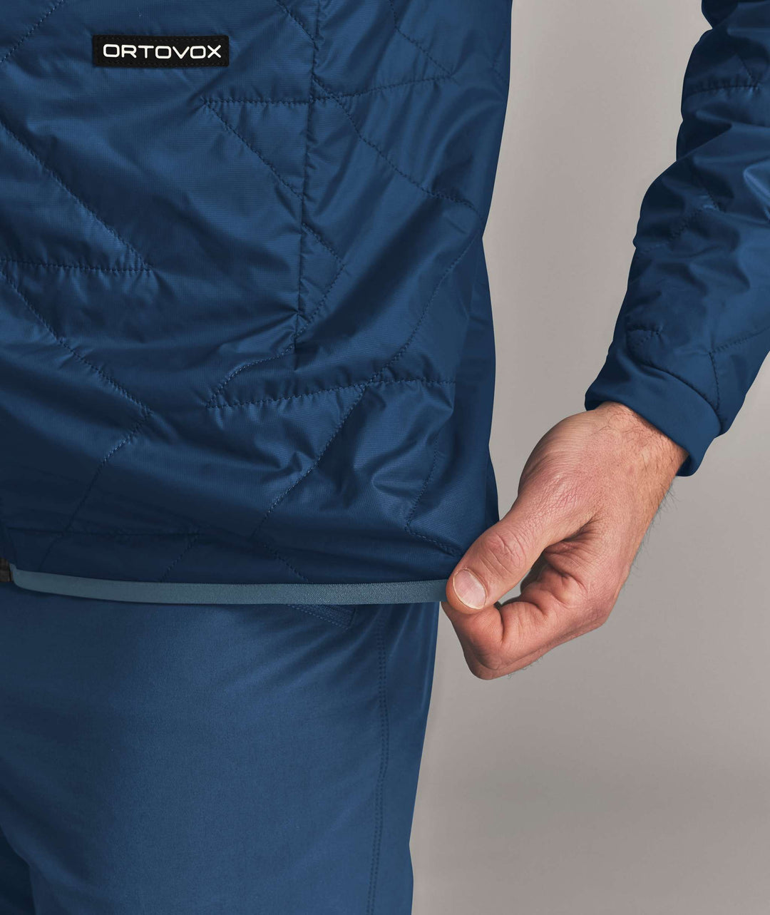 Ortovox Venet Swisswool 60 Jacket M - Blue Nunatak, dettaglio bordo inferiore