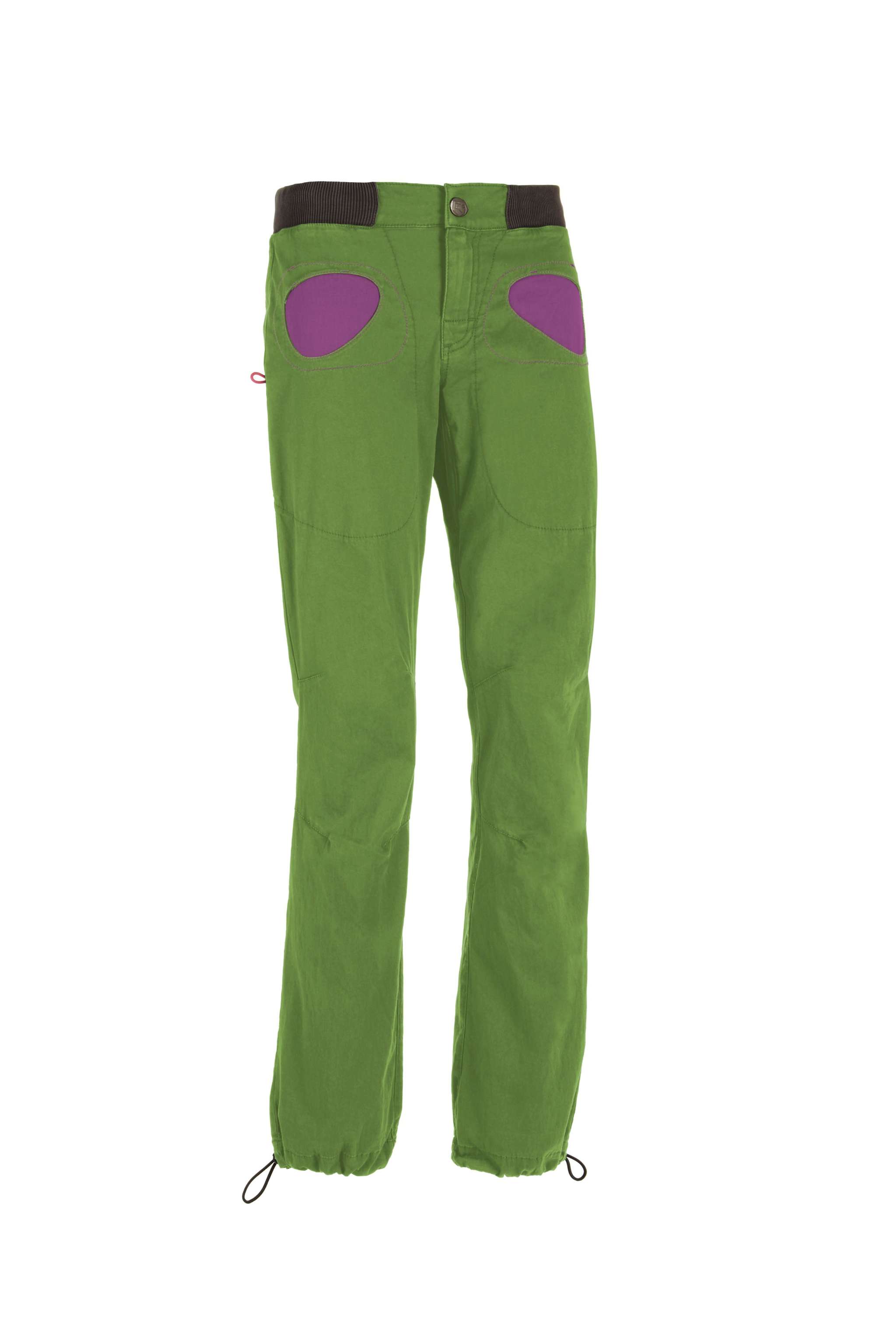 Onda Story pantaloni outdoor elasticizzati in cotone biologico con tasche a contrasto e vita regolabile, slim fit e made in Italy