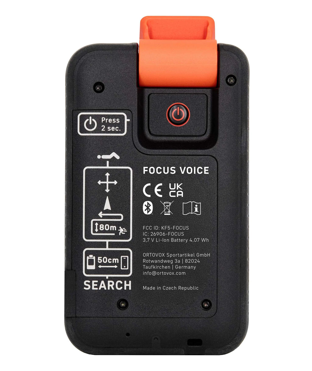 Ortovox Focus Voice Safety Blue, vista posteriore