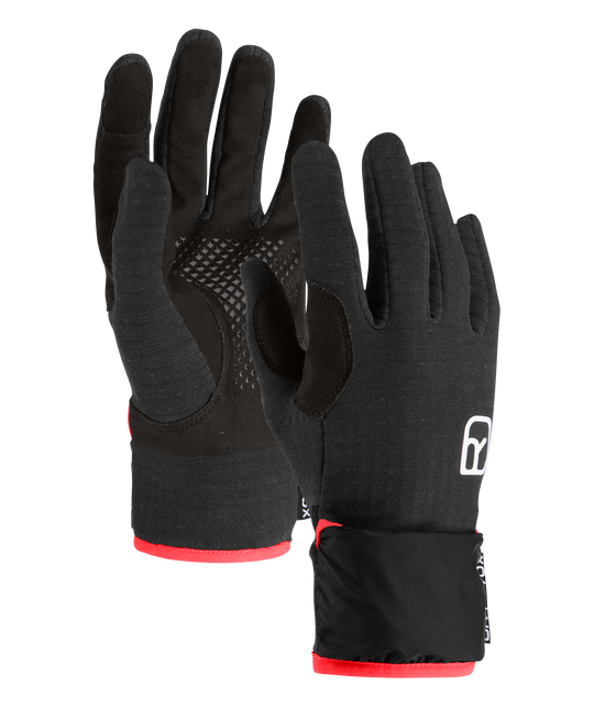 Ortovox Fleece Grid Cover Glove W Black Raven - fronte