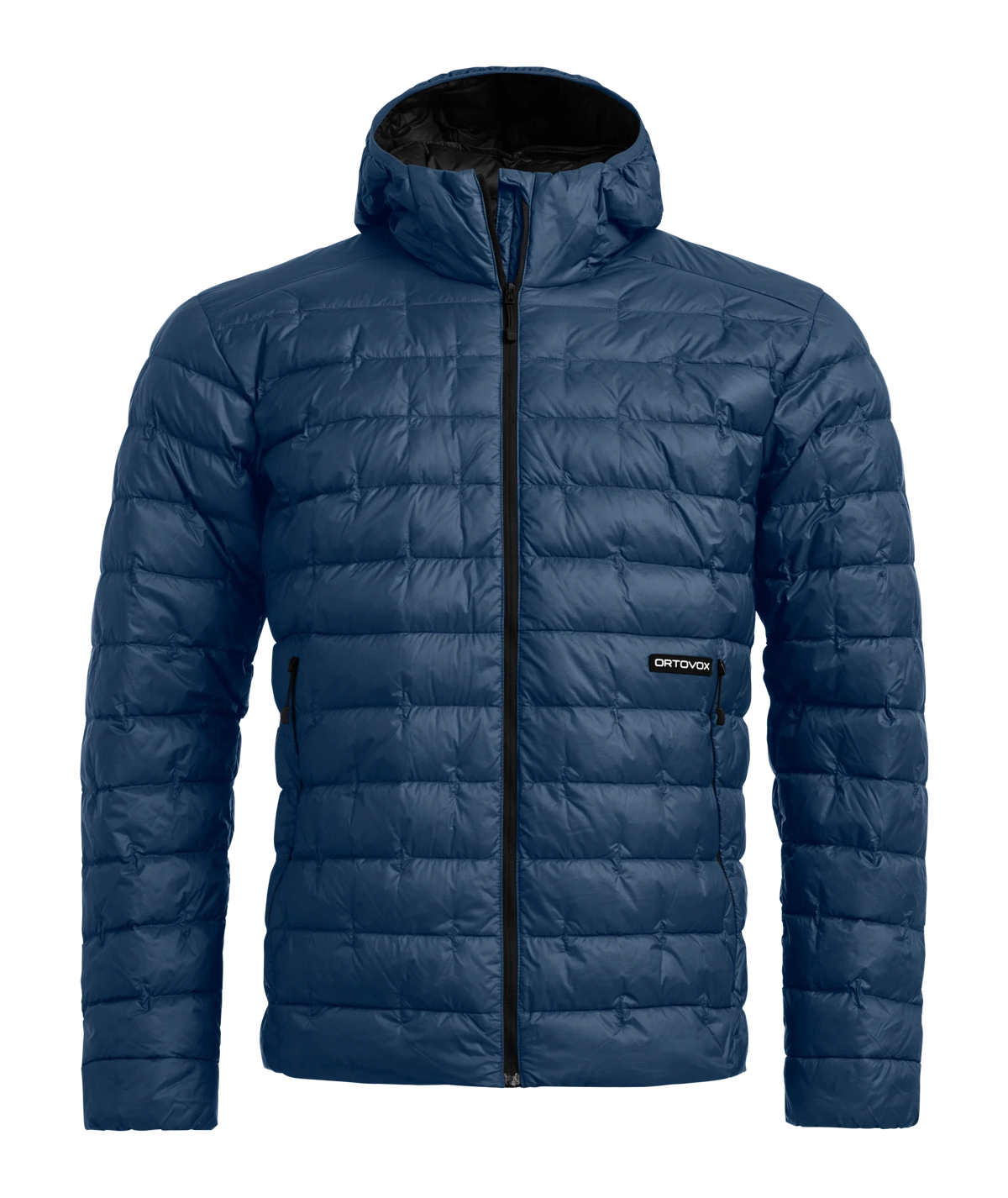 Ortovox Downwool 180 Hooded Jacket M Blue Nunatak: vista frontale