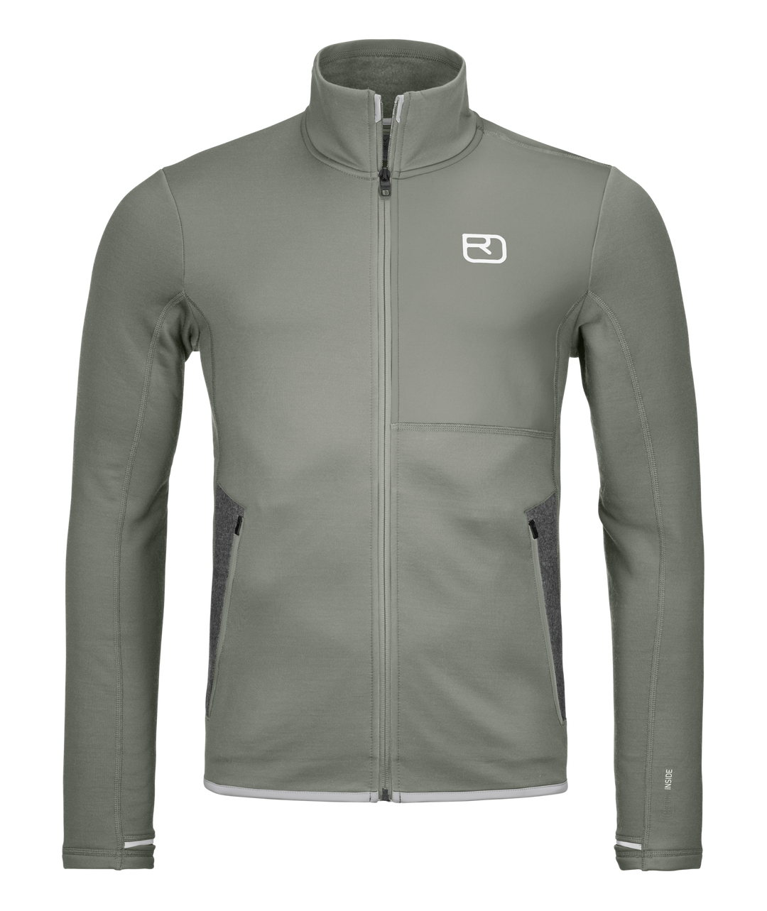 Ortovox Fleece Jacket M Green Sage - fronte