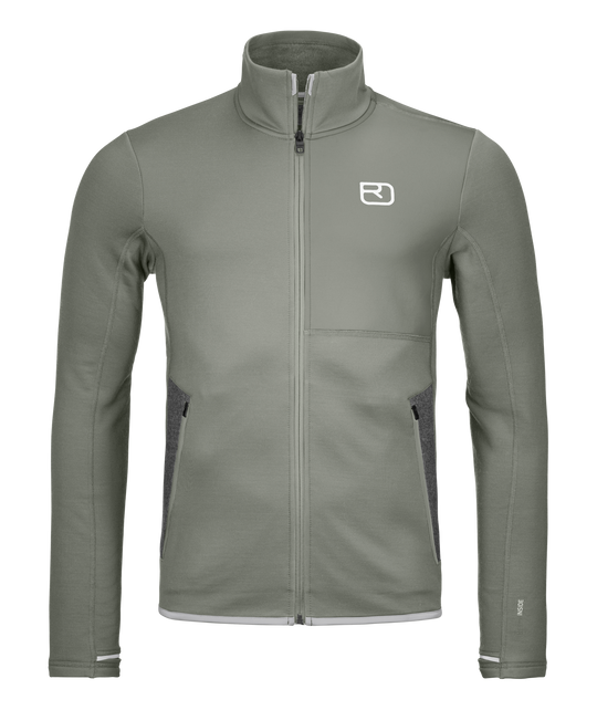 Ortovox Fleece Jacket M Green Sage - fronte