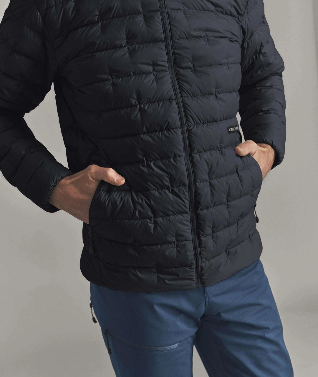 Ortovox Downwool 180 Jacket M Black Raven: dettaglio delle tasche laterali