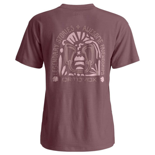 Ortovox 150 Cool Climbing Vibes TS W women's lightweight technical climbing t-shirt with merino wool blend and breathable fabric