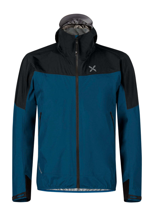 Lightweight and waterproof Pac Mind Jacket with hood and zip pockets, ideal for outdoor activities.