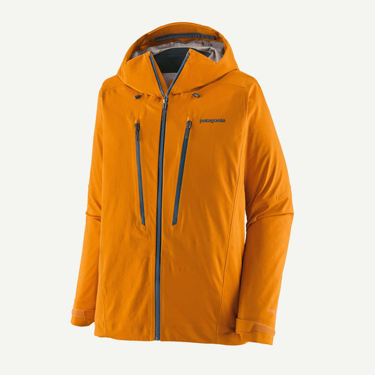 Patagonia Stormstride Jacket Autumn Orange: vista frontale di tre quarti