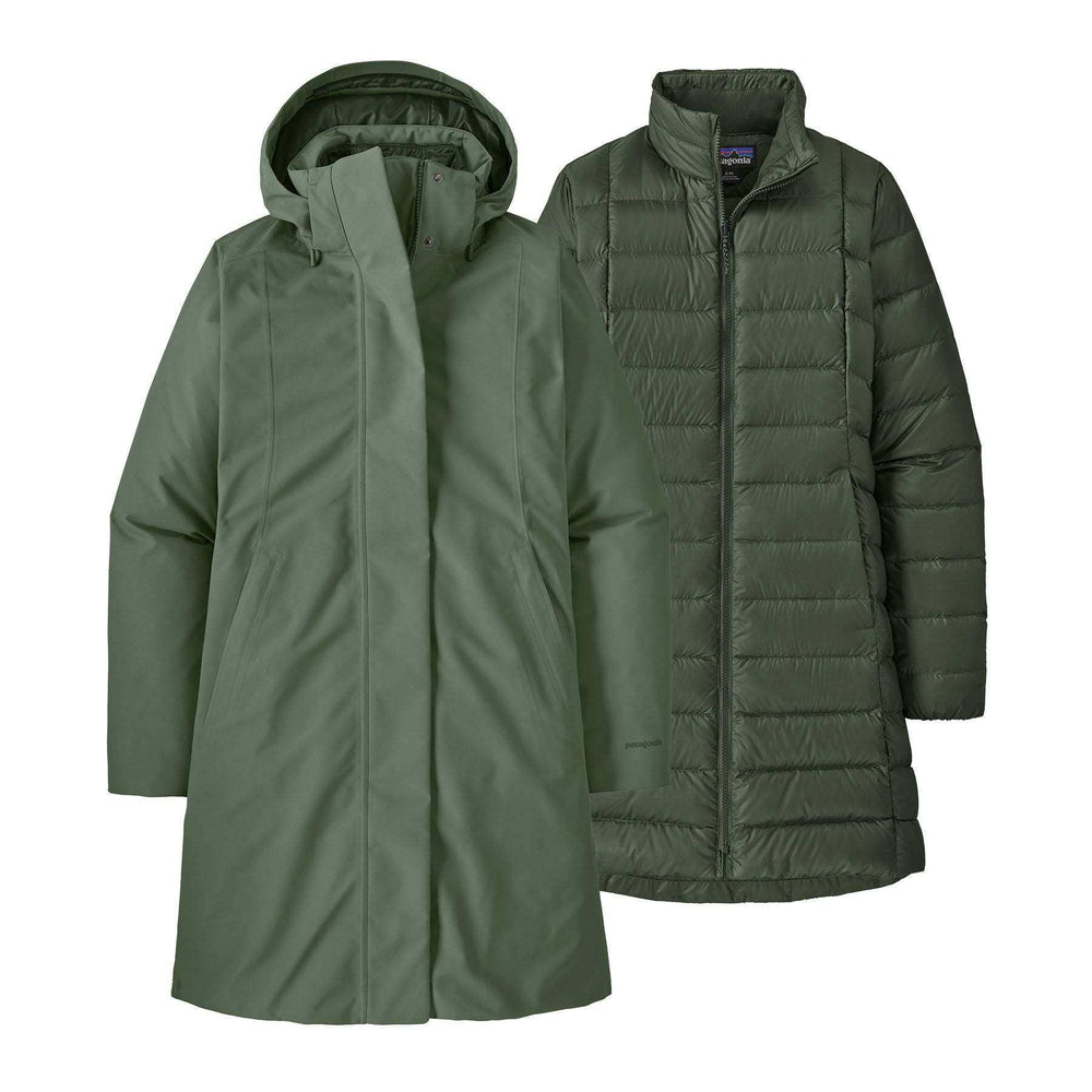 Tres 3-in-1 Parka waterproof breathable recycled polyester jacket with removable insulated parka and adjustable hood