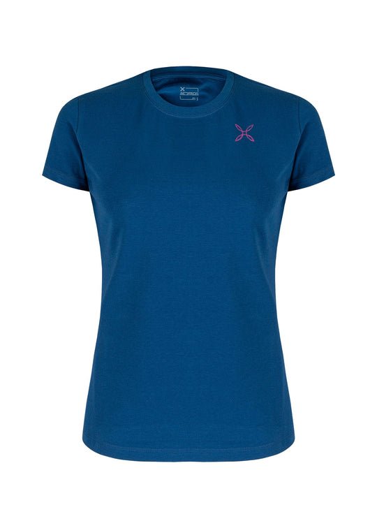 Pencil Logo T-Shirt Woman - Deep Blue/Intense Violet (8707) - Blogside