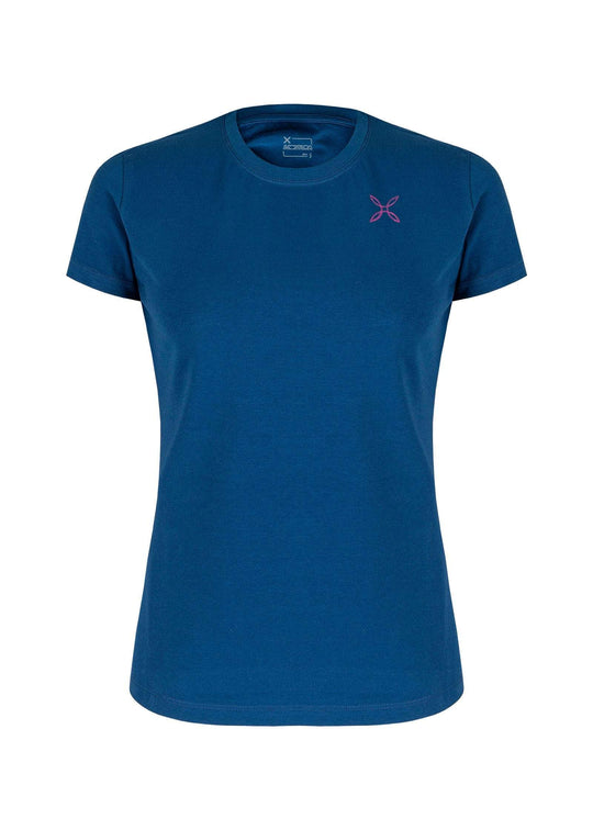 Pencil Logo T-Shirt Woman - Deep Blue/Intense Violet (8707) - Blogside