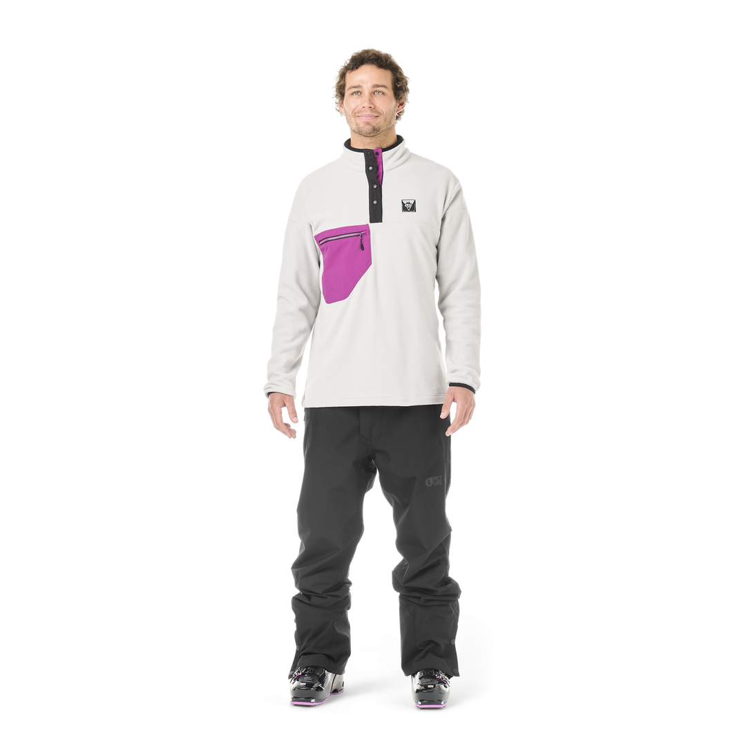 Picture Arcca M 1/4 Fleece Vapor Grey – fronte indossato